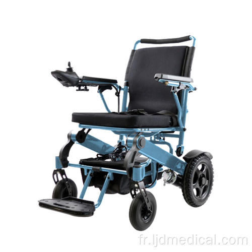 Fauteuil roulant électrique pliable en aluminium léger et portable